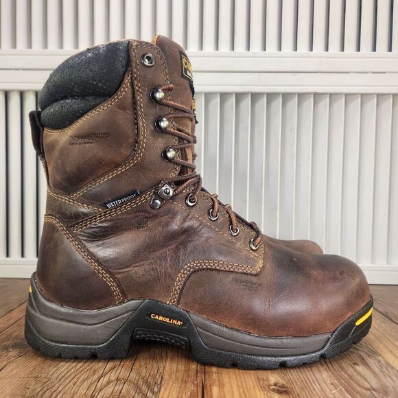 Carolina CA8521 8" Waterproof 600g Insulated Broad Comp Toe Work Boots Mens 9 EE - Picture 2 of 11